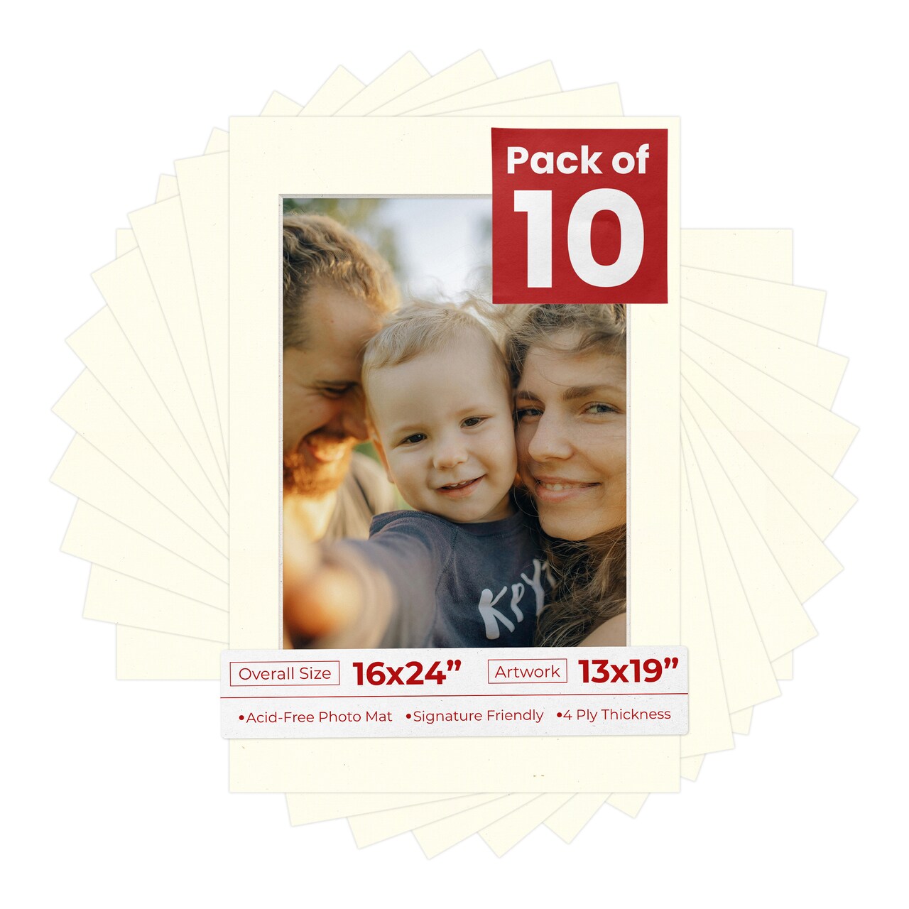 Mojave Sand Beige Mat Board for 16x24 Frames - Fits 13x19 Photos